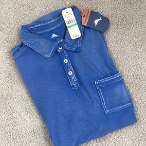 NWT Men’s tommy Bahama distresses polo. Large